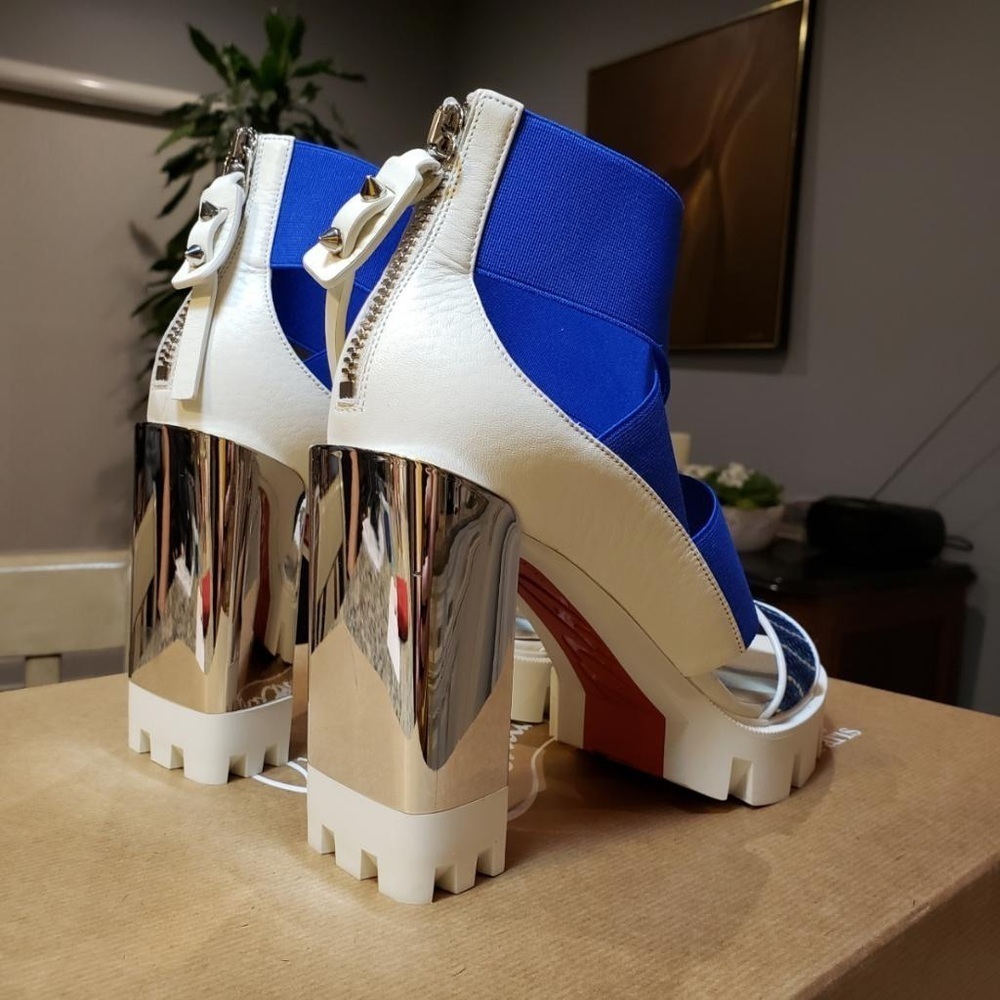 NEW Christian Louboutin Patrouiagoma 100 platform sandals size 36 - Picture 4 of 16